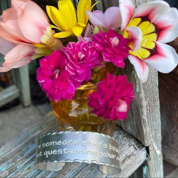 💍Rustic Cuff Bracelet “Admire Someone Else Beauty Without Questioning Your Own. - Picture 1 of 7